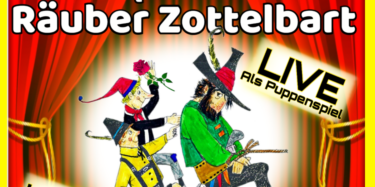 Plakat Räuber Zottelbart- Theatrixx Kindertheater