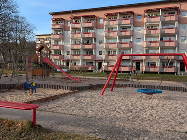 Spielplatz im Wohngebiet am Schwarbach in der Bebraer Straße Friedrichroda