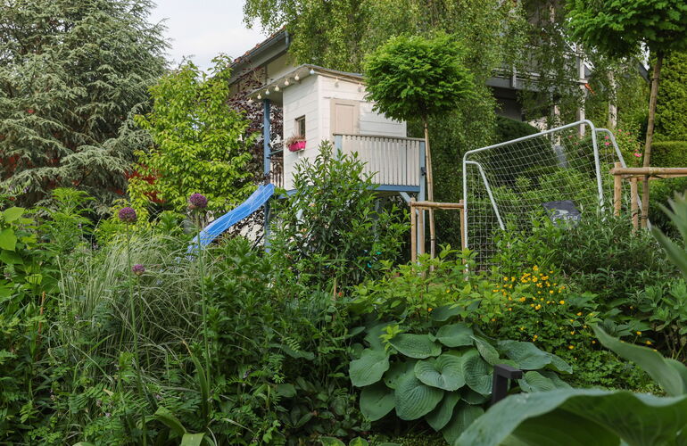Garten vom Waldgold Chalet Friedrichroda