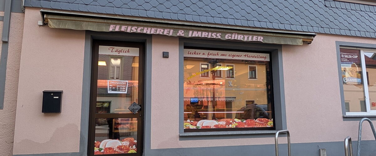 Aussenansicht Fleischerei Gürtler Friedrichroda