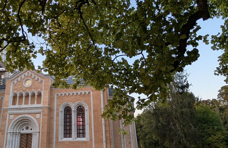 Außenansicht der Schlosskapelle Reinhardsbrunn
